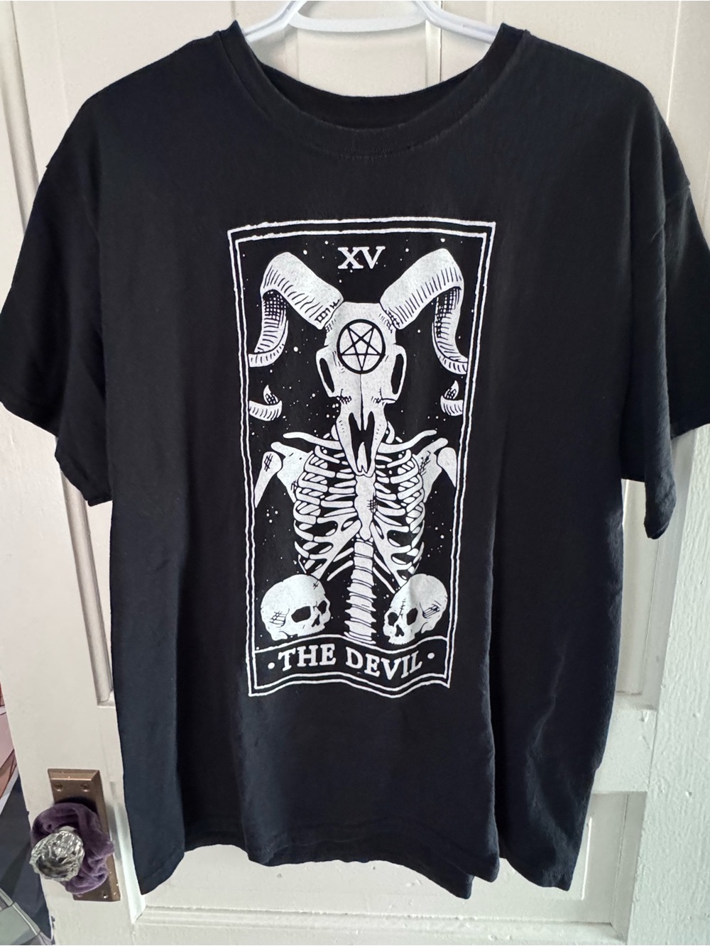Spencer's Black Short-Sleeve 'The Devil' Graphic Tee
